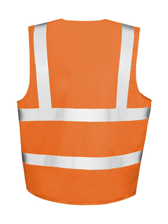 Result Safety Vest with Reflective Film Orange