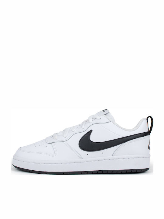 Court Borough Kids Sports Shoes Basketball with Laces White