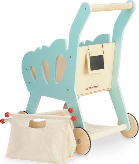 Le Toy Van Wooden Shopping Cart Made of Wood for 3+ Years