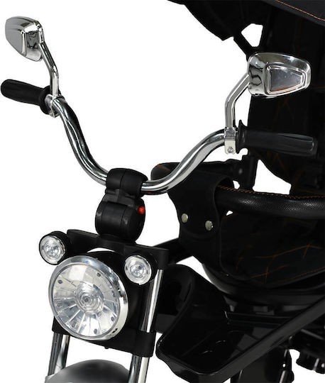 Bebe Stars 360° Chopper Μετατρεπόμενο με Χειρολαβή Γονέα για 9 Μηνών Μαύρο