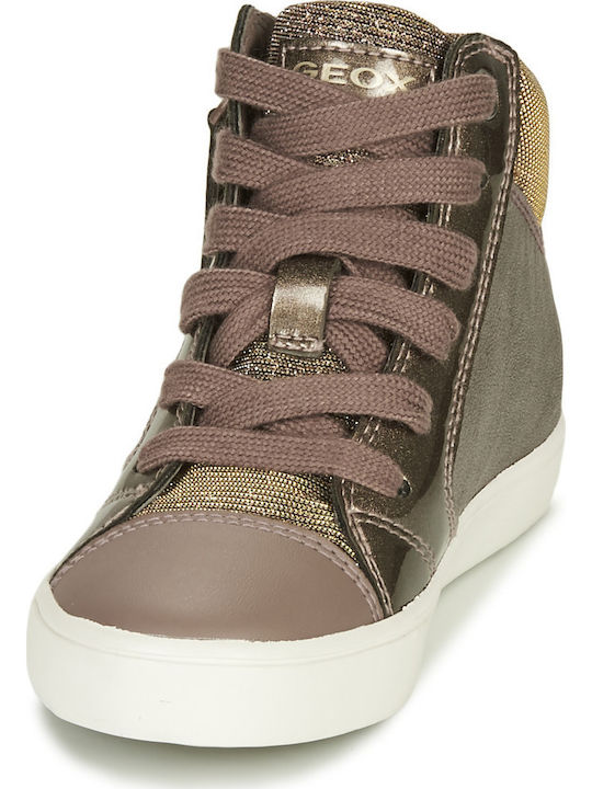 GISLI Παιδικά Sneakers High Ανατομικά Χρυσά