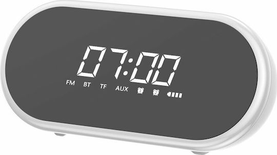 Baseus Encok Ceas De Masă Digital Led Din Plastic Cu Ceas Deșteptător Alb NGE09-02