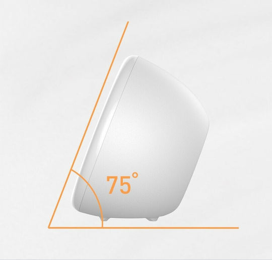 Baseus Encok Ceas De Masă Digital Led Din Plastic Cu Ceas Deșteptător Alb NGE09-02