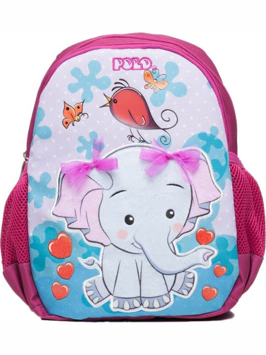 Polo Animal Schulranzen Rucksack Kindergarten in Rosa Farbe 8Es