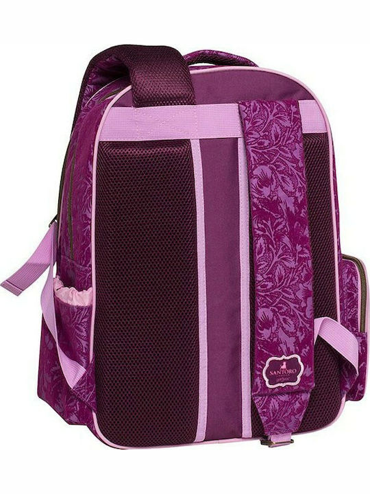 Santoro Princesses School Bag Backpack Elementary, Elementary in Fuchsia color