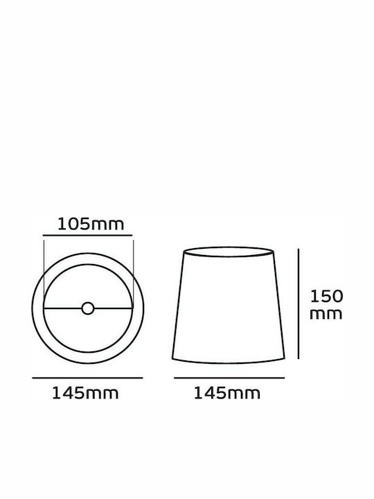 VK Lighting Коничен Абажур Многоцветен с диаметър 14.5см