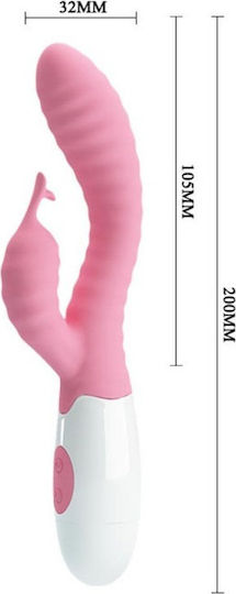 Pretty Love Pete Vibrator Kaninchen 20cm Pink