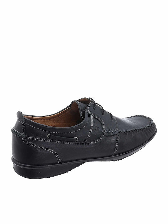 Boxer Men's Anatomic Leather Casual Shoes Black