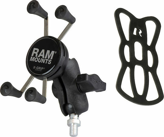RAM Mount Стойка за Мобилен Телефон за Мотоциклет с Регулируемо Рамо 4,5" за Волана до 4,5"