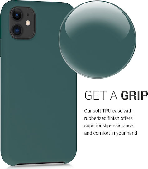KWmobile Soft Flexible Rubber Back Cover Silicone Green (iPhone 11)