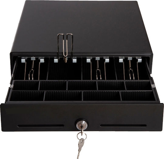 Elzab Cash Drawer with 9 Coin Slots and 4 Slots for Bills 35x40.5x9cm