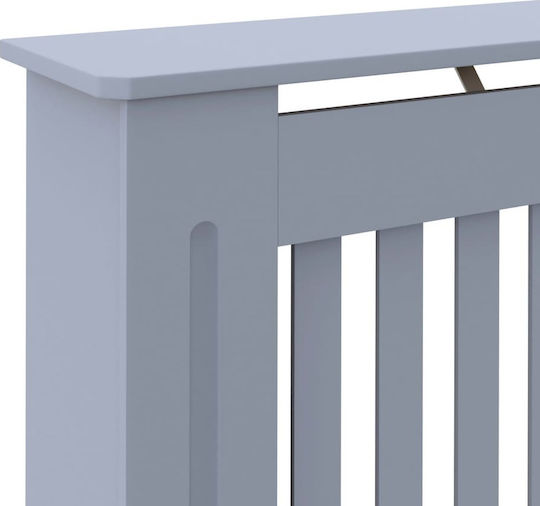 vidaXL MDF Gray Radiator Cover 112x19x81cm