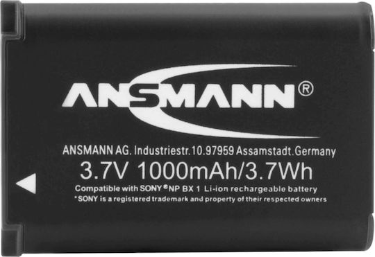 Ansmann Μπαταρία Φωτογραφικής Μηχανής A-Son NP BX1 Ιόντων-Λιθίου (Li-ion) 1000mAh Συμβατή με Sony