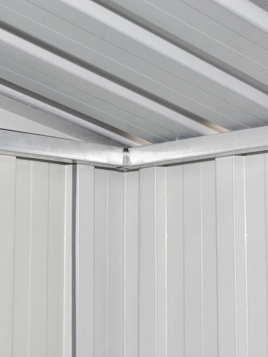 Metallic Garden Warehouse Galvanized Brown with Air Vents L2.04xW1.32xH1.86m