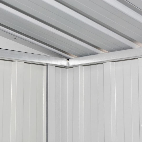Metallic Garden Warehouse Galvanized Brown with Air Vents L2.04xW1.32xH1.86m