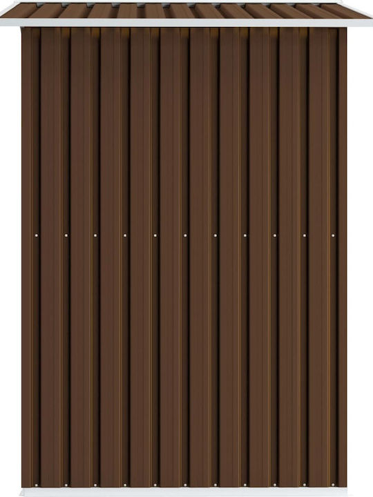 Metallic Garden Warehouse Galvanized Brown with Air Vents L2.04xW1.32xH1.86m