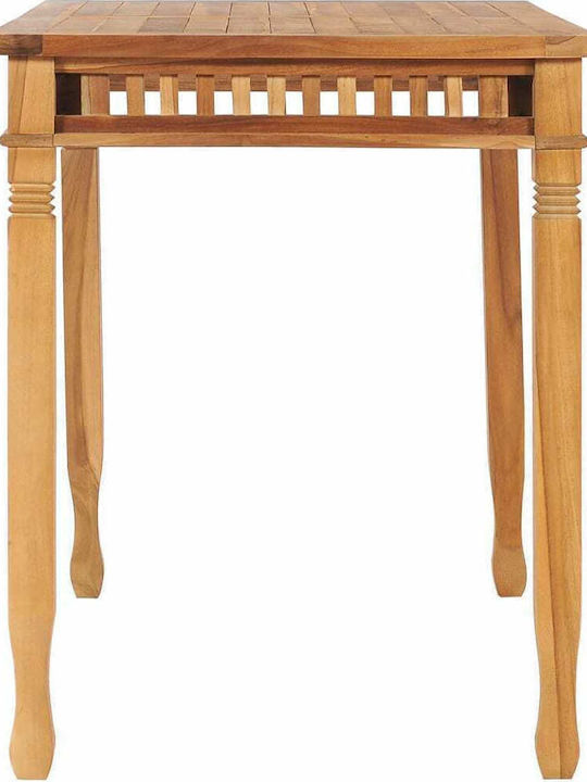 Garten- und Terrassentisch aus Teak 120x65x80cm