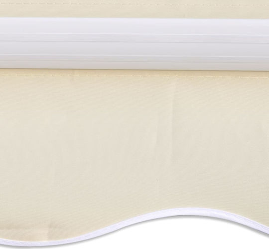 vidaXL Replacement Awning Ecru with PU Coating 2.5x3.5m