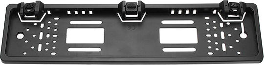 GloboStar Car Parking System License Plate Frame with Screen and 3 Sensors in Black Color