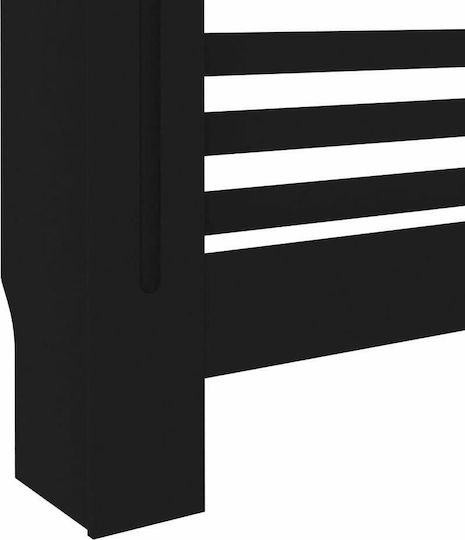 vidaXL Husă Pentru Radiator Din MDF Negru 112x19x81cm