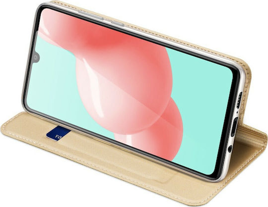 Dux Ducis Skin Pro Book Piele artificială Auriu (Galaxy A41)