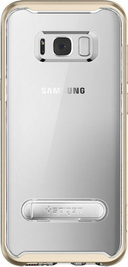 Spigen Crystal Hybrid Umschlag Rückseite Kunststoff Gold (Galaxy S8)