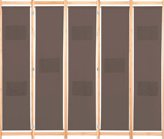 vidaXL Dekorativer Raumteiler Hölzernes mit 4 Paneelen 200x170cm