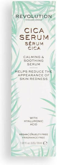 Revolution Beauty Skincare Cica Beruhigend & Feuchtigkeitsspendend Serum Gesicht mit Hyaluronsäure 30ml