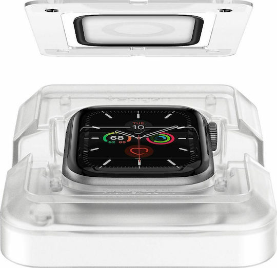 Spigen ProFlex EZ Fit Full Face Tempered Glass για το Apple Watch 44mm 2τμχ AFL01220