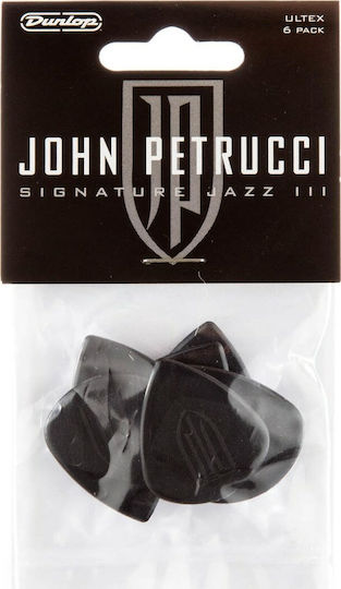 Dunlop Guitar Picks John Petrucci Signature Jazz III Thickness 1.5mm Set 6pcs Black