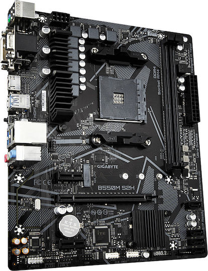 Gigabyte B550M S2H Mainboard Micro ATX mit AMD AM4 Sockel