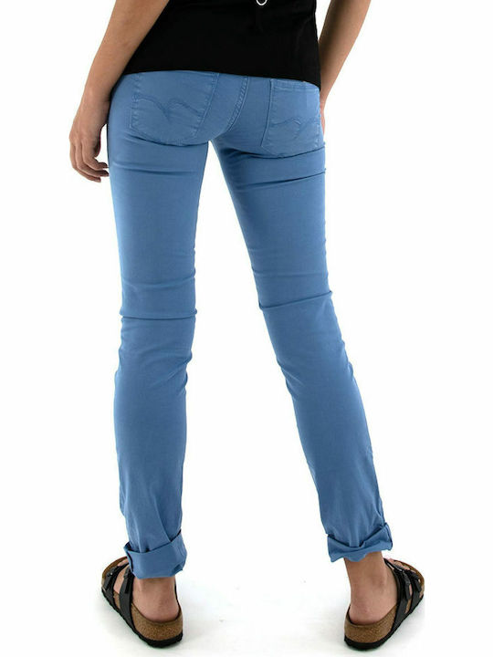 Staff Snizzy Damen Hoch tailliert Stoff Hose Slim Fit Blau