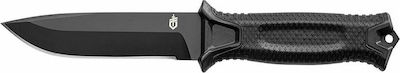 Gerber Strongarm Knife Survival Black with Blade made of Steel in Sheath