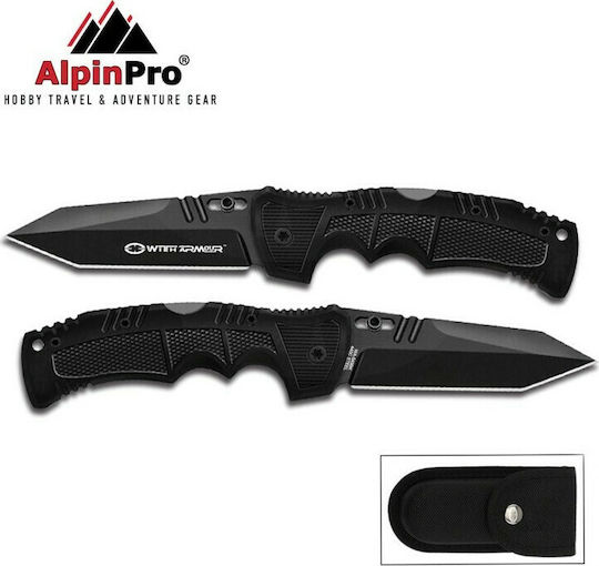 WithArmour Racketeer Taschenmesser Schwarz in Hülle