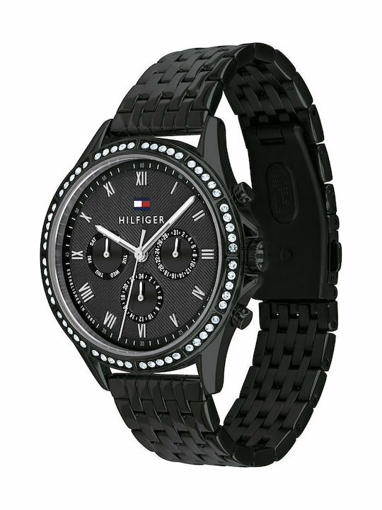 Tommy Hilfiger Ari Women's Watch Chronograph with Black Metal Bracelet