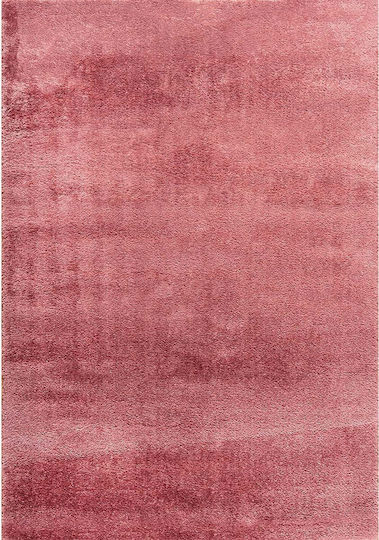 Polcarpet 1820 Σετ Shaggy Χαλιά Κρεβατοκάμαρας Βελουτέ Dark Pink 3τμχ