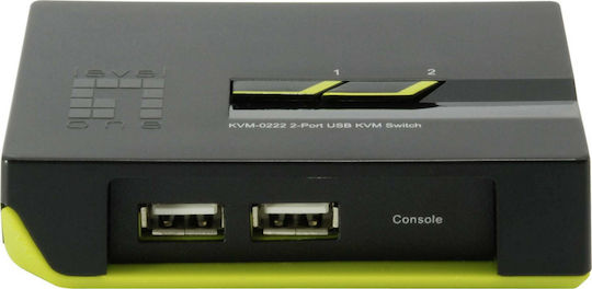 Level One KVM-0222 2 PC VGA+USB Black Edition