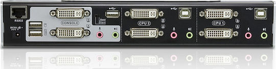 Aten 2-Port USB DVI Dual Link Dual Display/Audio KVMP Switch