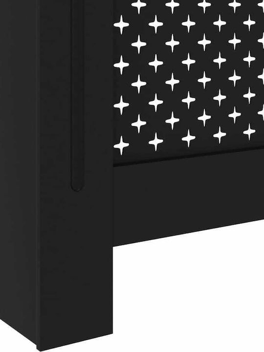 vidaXL Κάλυμμα Καλοριφέρ από MDF Μαύρο 152x19x81cm