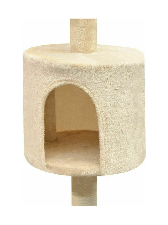 vidaXL Scratching Post Cat Trees Beige 5 levels 96x36x125cm