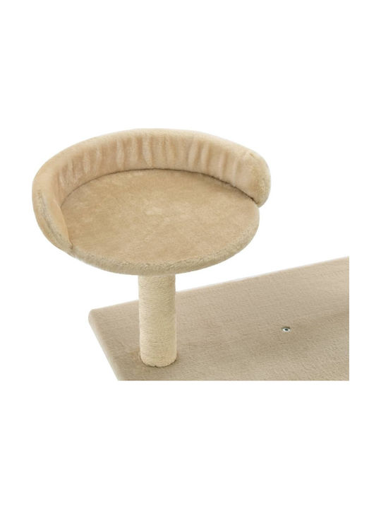 vidaXL Scratching Post Cat Trees Beige 3 levels 70x45x95cm
