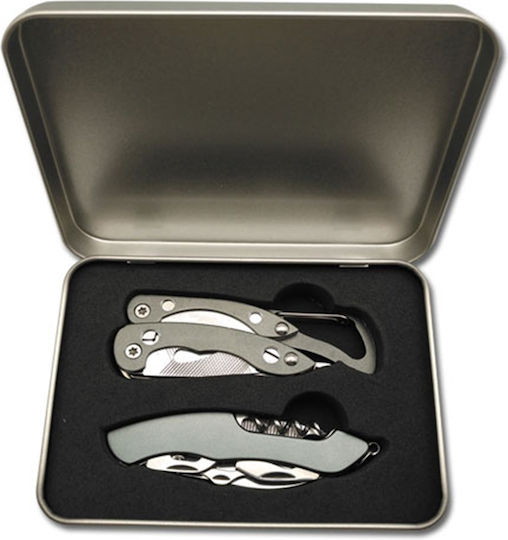 AlpinPro Gray Multitool with Sheath Set of 2 Pieces