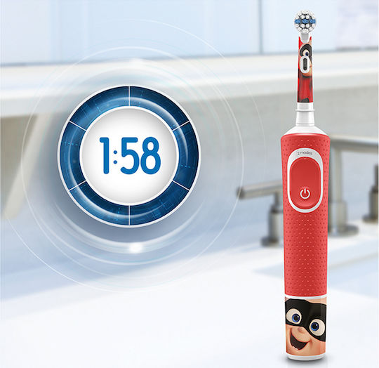 Oral-B Vitality Children's Electric Toothbrush with Chronograph for 3+ Years Pixar & Travel Case with Travel Case