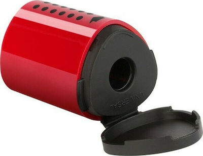 Faber-Castell Grip Mini Plastic Pencil Sharpener Barrel (Μiscellaneous Colours)