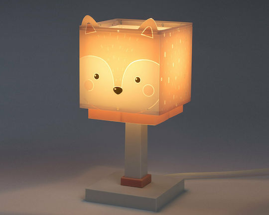 Ango Lampă portabilă pentru copii Little Fox Roz 14x14x29εκ.