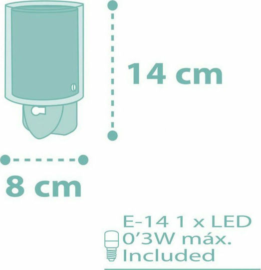 Ango Nursery Night Light LED Dots Power Green