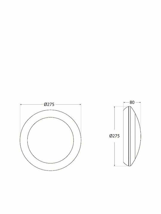 Fumagalli Berta Wall-Mounted Outdoor Ceiling Light E27 IP66 27.5x27.5x8εκ.