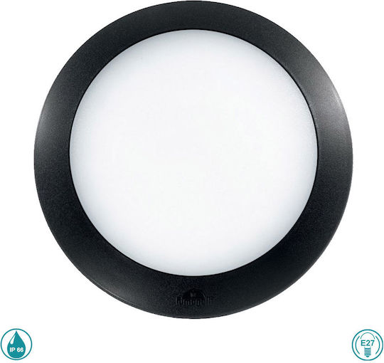 Fumagalli Berta Wall-Mounted Outdoor Ceiling Light E27 IP66 27.5x27.5x8εκ.