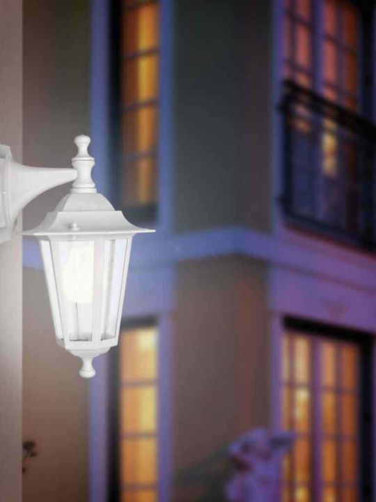 Eglo Laterna Wall-Mounted Outdoor Lantern E27 IP44 16.5x35x35εκ.
