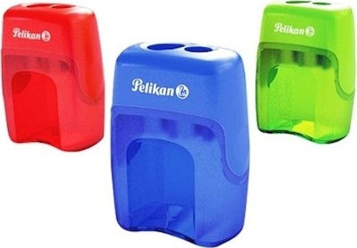 Pelikan Plastic Double Pencil Sharpener (Μiscellaneous Colours)